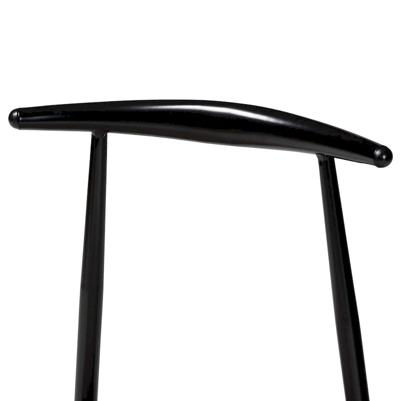 Chaise de salle à manger Arnold moderne en tissu et métal