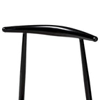 Chaise de salle à manger Arnold moderne en tissu et métal