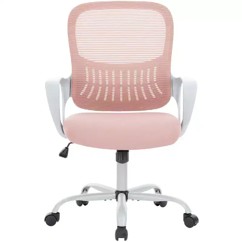 Chaise de bureau et de jeu ergonomique JIONJOY Modern avec support lombaire en maille et accoudoirs non réglables