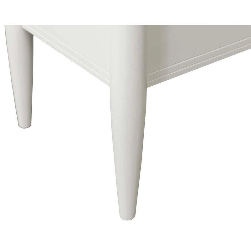 Bureau contemporain à semi-piédestal blanc