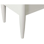 Bureau contemporain à semi-piédestal blanc