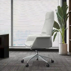 Fauteuil de bureau en cuir à dossier haut Summit avec pivot et inclinaison