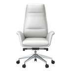 Fauteuil de bureau en cuir à dossier haut Summit avec pivot et inclinaison