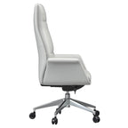 Fauteuil de bureau en cuir à dossier haut Summit avec pivot et inclinaison