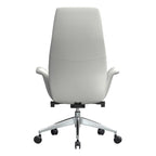 Fauteuil de bureau en cuir à dossier haut Summit avec pivot et inclinaison