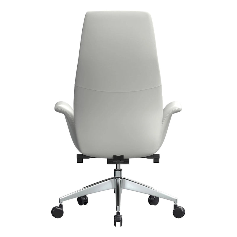 Fauteuil de bureau en cuir à dossier haut Summit avec pivot et inclinaison