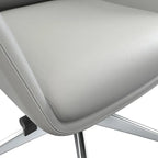 Fauteuil de bureau en cuir à dossier haut Summit avec pivot et inclinaison
