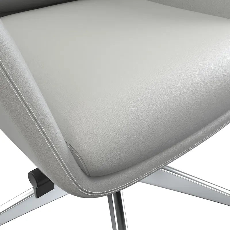 Fauteuil de bureau en cuir à dossier haut Summit avec pivot et inclinaison