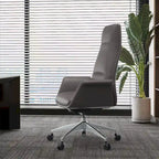Fauteuil de bureau en cuir à dossier haut Summit avec pivot et inclinaison