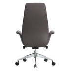 Fauteuil de bureau en cuir à dossier haut Summit avec pivot et inclinaison
