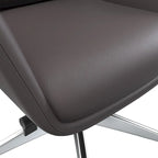 Fauteuil de bureau en cuir à dossier haut Summit avec pivot et inclinaison