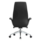 Fauteuil de bureau en cuir à dossier haut Summit avec pivot et inclinaison