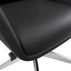 Fauteuil de bureau en cuir à dossier haut Summit avec pivot et inclinaison