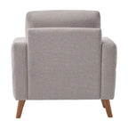 Fauteuil Clara moderne, gris clair