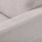 Fauteuil Clara moderne, gris clair