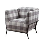Fauteuil d'appoint Duval noir avec accoudoirs évasés