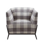 Fauteuil d'appoint Duval noir avec accoudoirs évasés