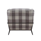 Fauteuil d'appoint Duval noir avec accoudoirs évasés