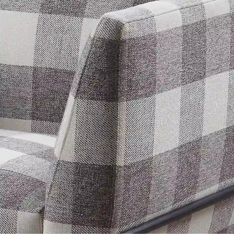 Fauteuil d'appoint Duval noir avec accoudoirs évasés