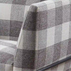Fauteuil d'appoint Duval noir avec accoudoirs évasés