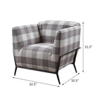 Fauteuil d'appoint Duval noir avec accoudoirs évasés