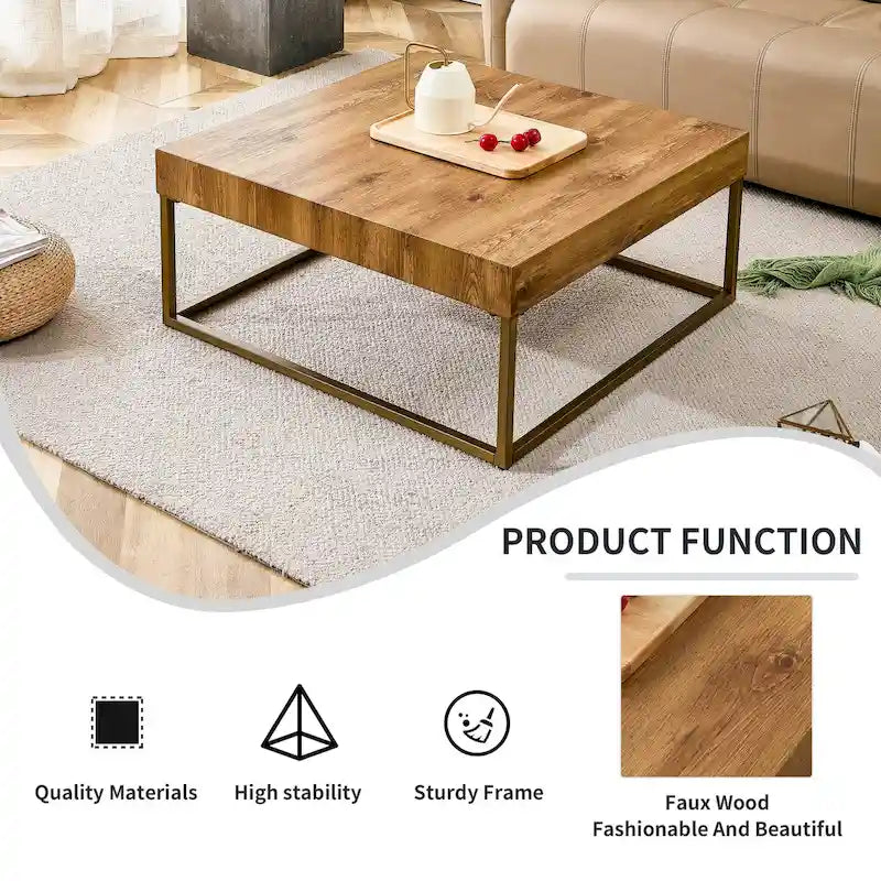 Table basse en bois naturellement élégante