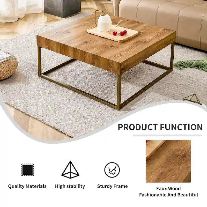 Table basse en bois naturellement élégante