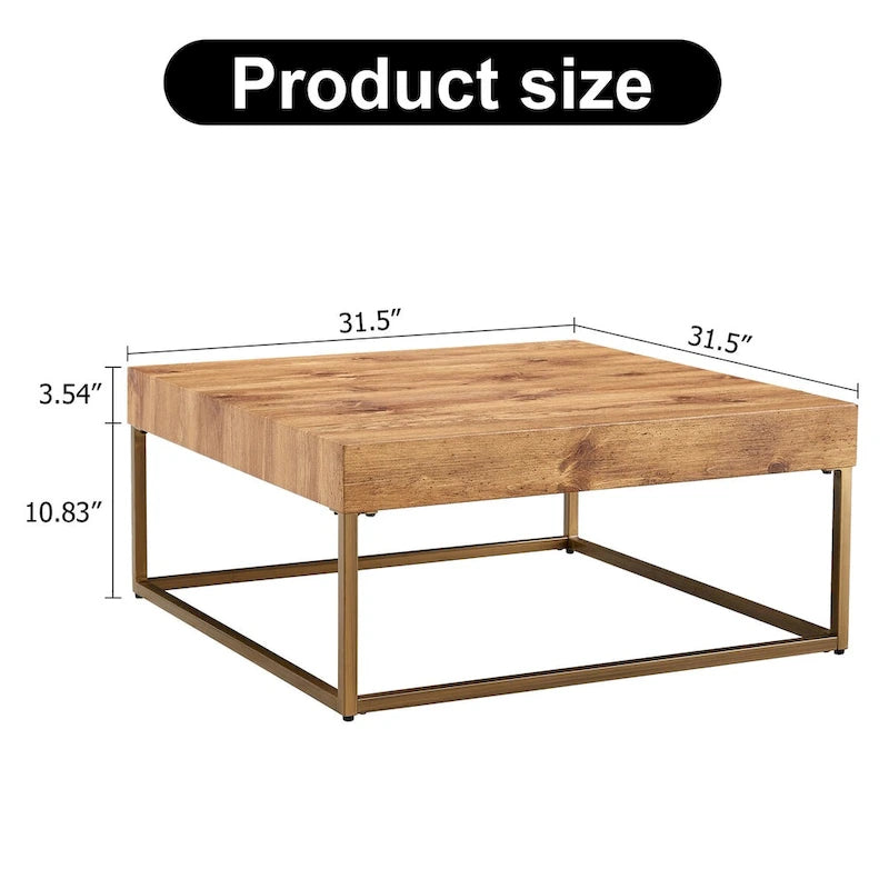 Table basse en bois naturellement élégante