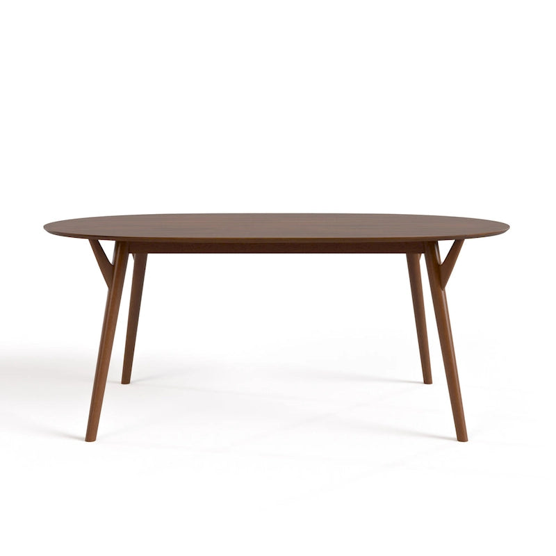 Table à manger Beau II en noyer de style Mid-Century