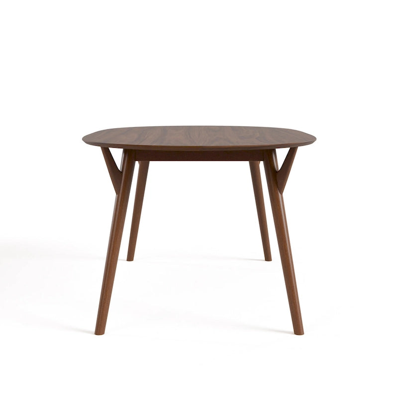 Table à manger Beau II en noyer de style Mid-Century
