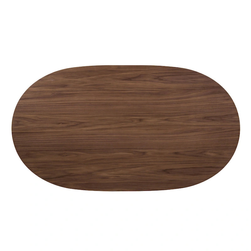 Table à manger Beau II en noyer de style Mid-Century