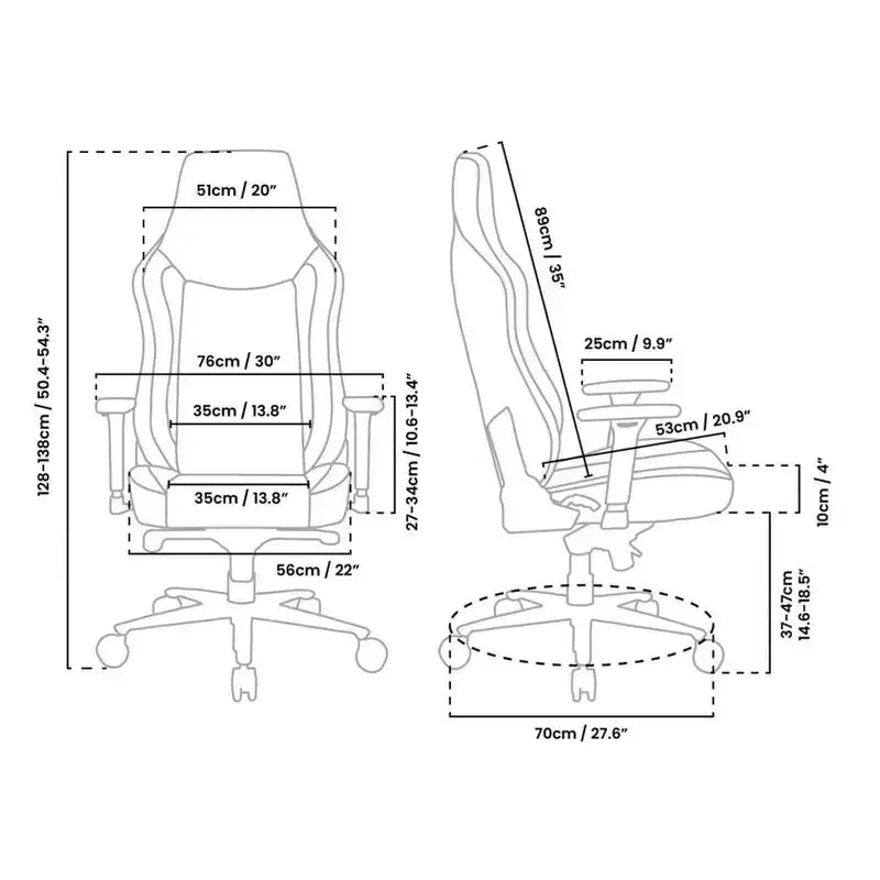 Arozzi Vernazza Chaise de bureau et de jeu ergonomique avec inclinaison basculante, hauteur réglable et soutien lombaire et cervical