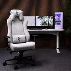 Chaise de bureau et de jeu Arozzi Vernazza en tissu doux avec oreillers de soutien lombaire et cervical souples