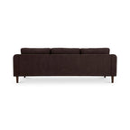 Canapé d'angle Drew avec méridienne réversible, marron foncé - 98 X 59,2 X 33,5