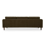 Canapé d'angle Drew avec méridienne réversible, marron foncé - 98 X 59,2 X 33,5