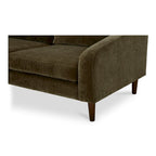 Canapé d'angle Drew avec méridienne réversible, marron foncé - 98 X 59,2 X 33,5