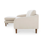 Canapé d'angle Drew avec méridienne réversible, marron foncé - 98 X 59,2 X 33,5