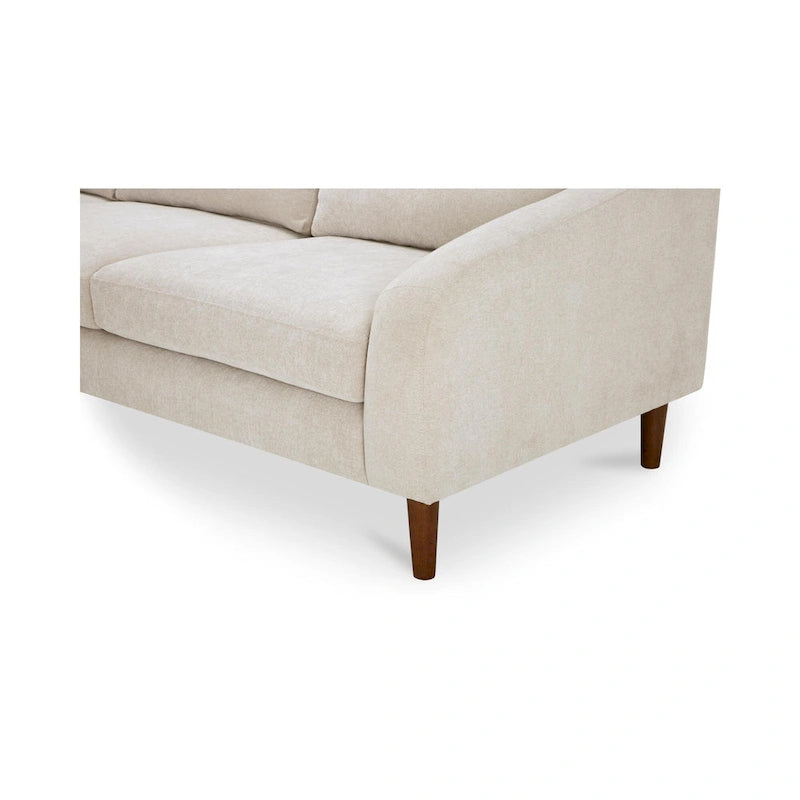 Canapé d'angle Drew avec méridienne réversible, marron foncé - 98 X 59,2 X 33,5