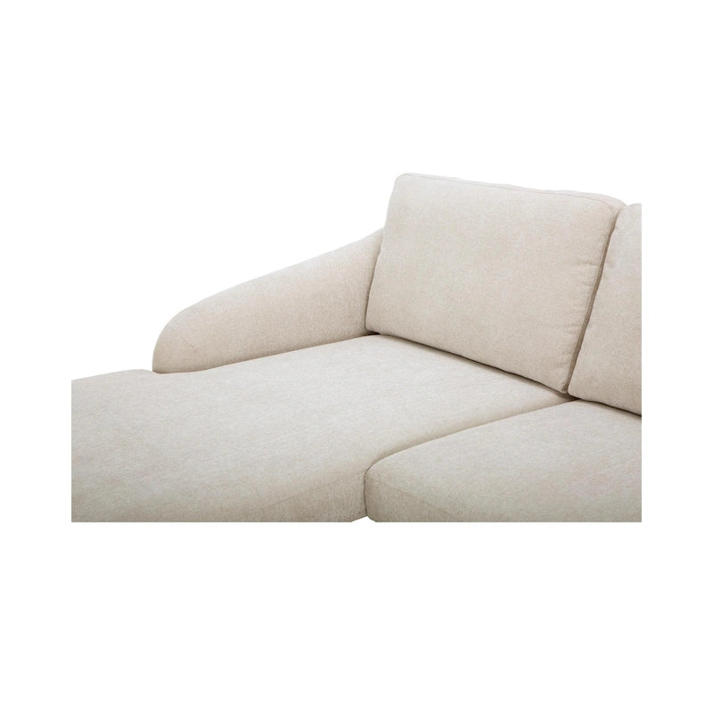 Canapé d'angle Drew avec méridienne réversible, marron foncé - 98 X 59,2 X 33,5
