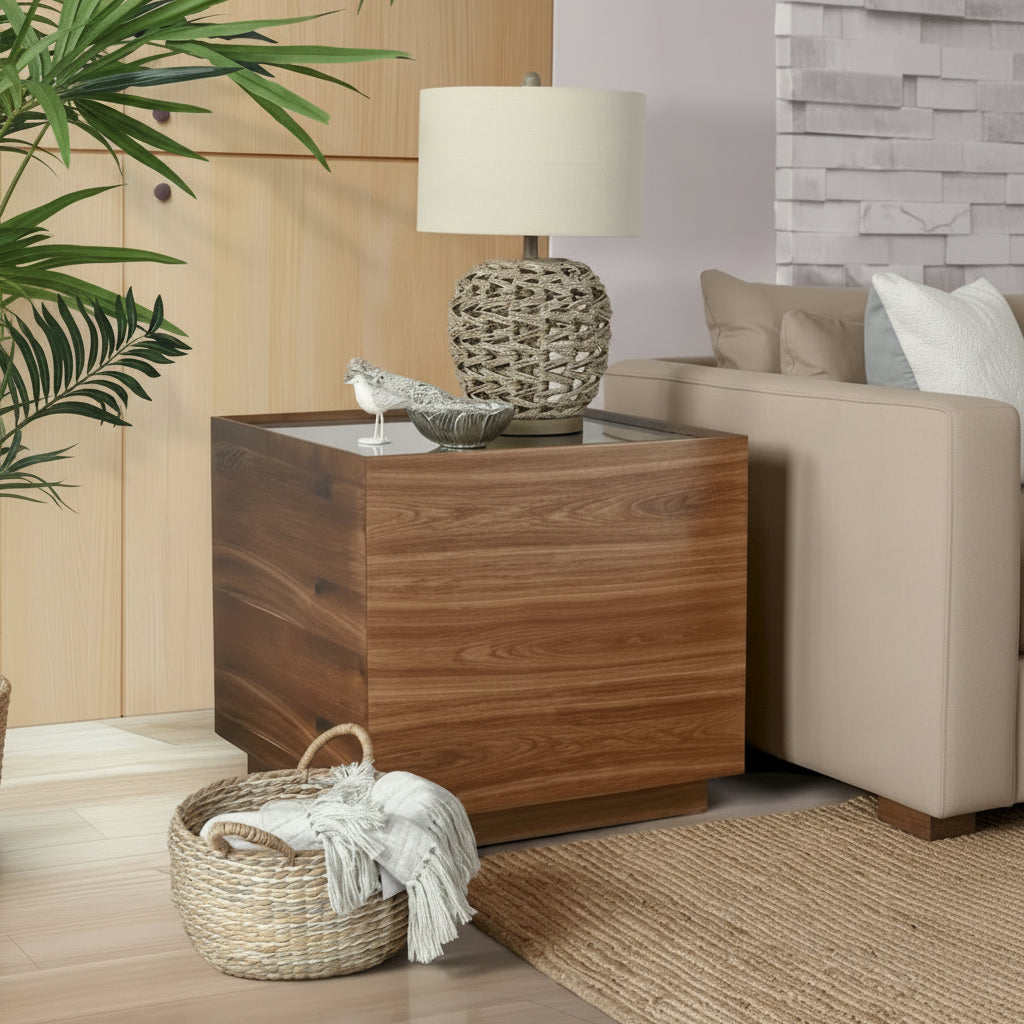 Classic Home Santa Barbara 26 Brown Wood End Table