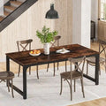 Table à manger industrielle de 180 cm pour 4-6 personnes - L 180 x l 90 x H 77 cm